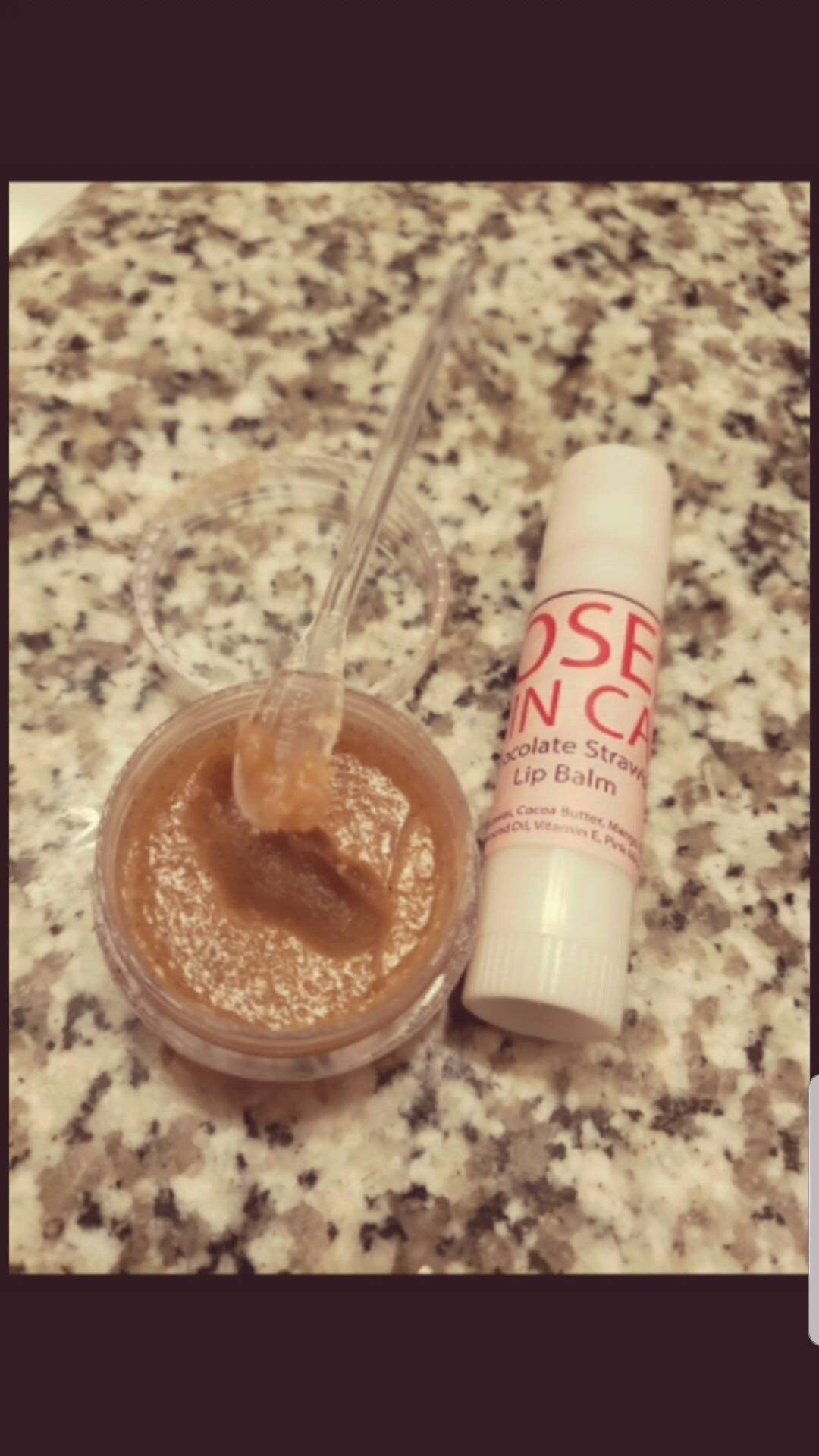 Lip Balm | Lip Scrub | Lip Balm Chocolate Strawberry & Chocolate Vanilla Lip Balm | Sugar Lip Scrub