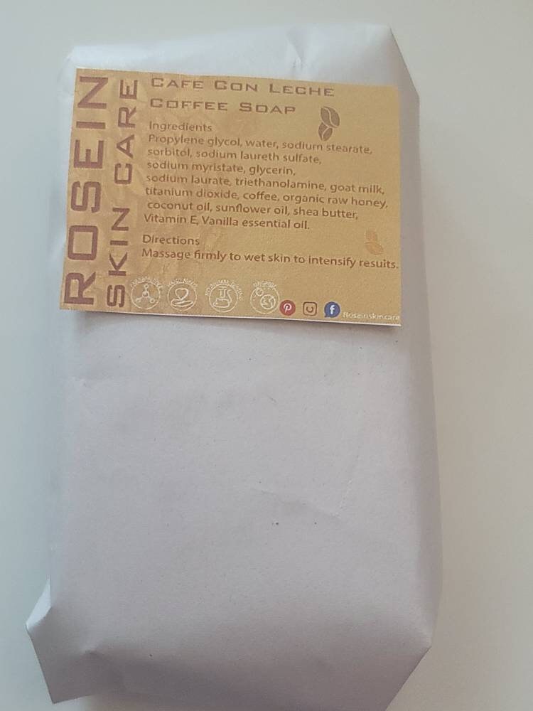 Coffee Goat milk Soap | Ultra Moisturizing Plus Exfoliating Café con Leche | Coffee Scrub l Exotic Coffee Body Scrub Souffle l Exfoliate